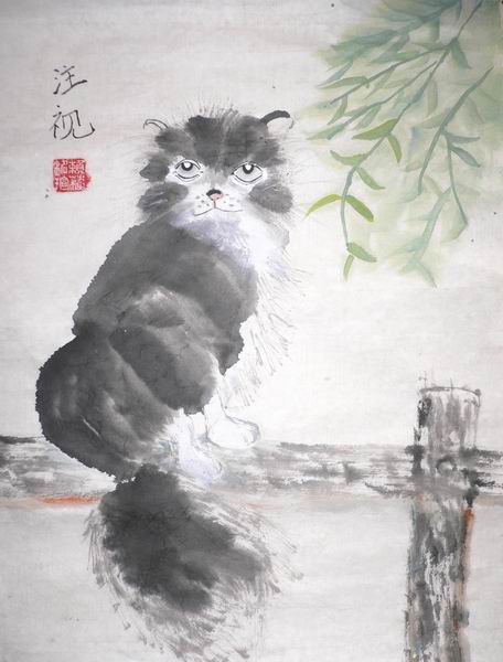 也是小学初学“猫”作品.JPG