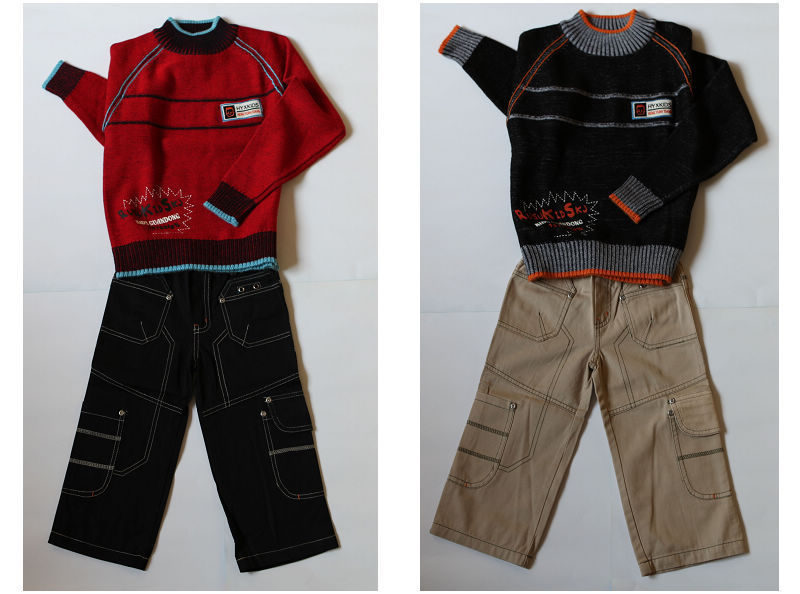 童毛衣80338（红、黑），童裤26179（黑、米）.jpg